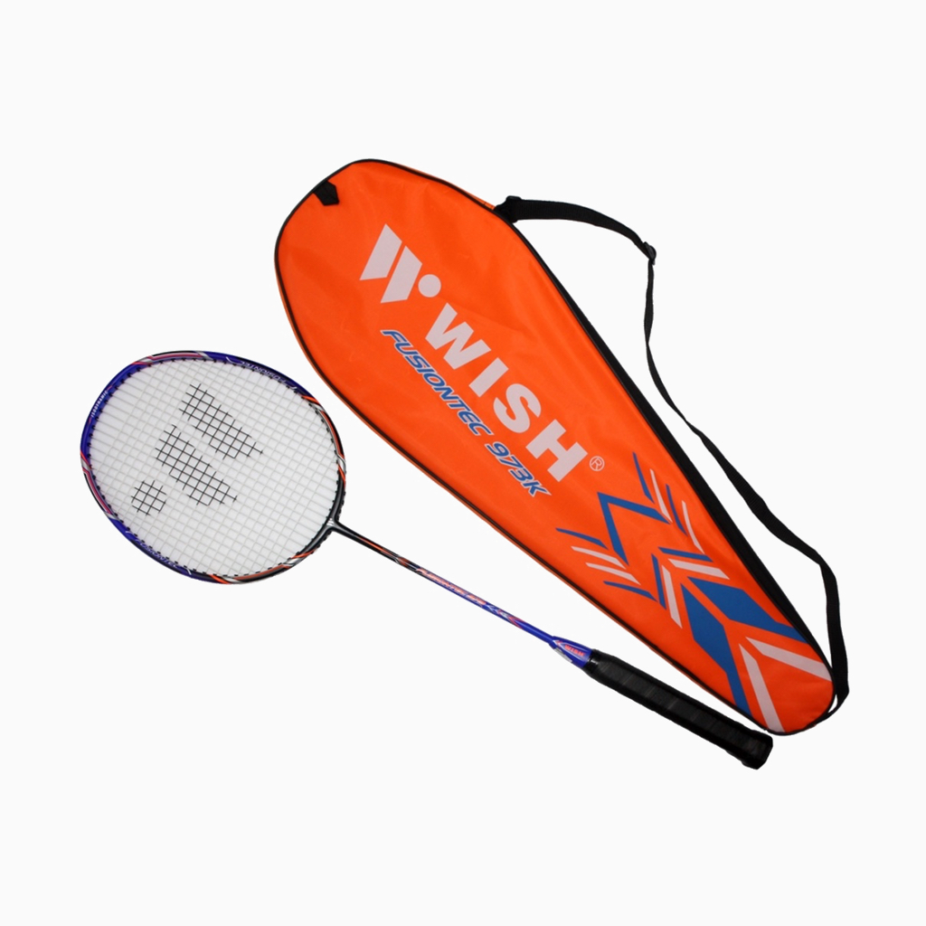 Ракетка бадмінтонна WISH FUSIONTEC 973 синьо/чорна • Sportek.UA