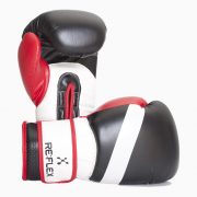 Боксерські рукавиці RE:FLEX BXG-2200 PU чорно-білі, 10 унцій
